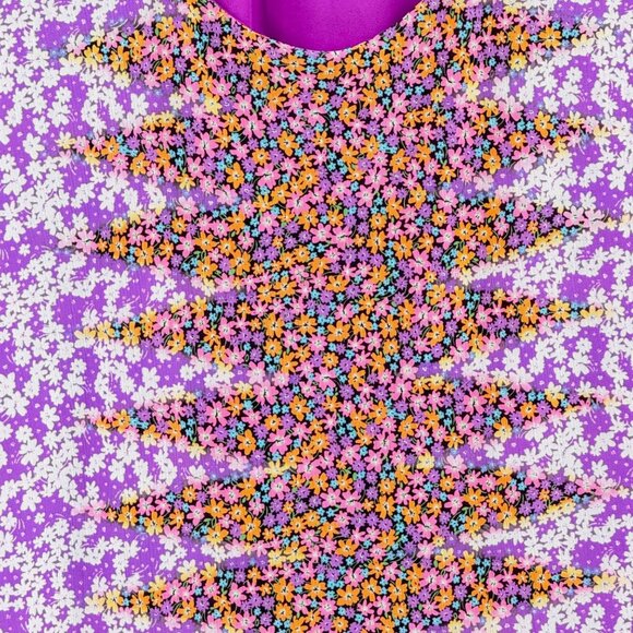 AFRM I Bloom With Grace XL Sleeveless Halter Midi Dress Polyester Spandex Floral - Picture 8 of 11